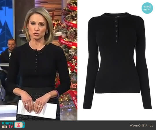 'Pia' Top by L.K. Bennett worn by Amy Robach on Good Morning America