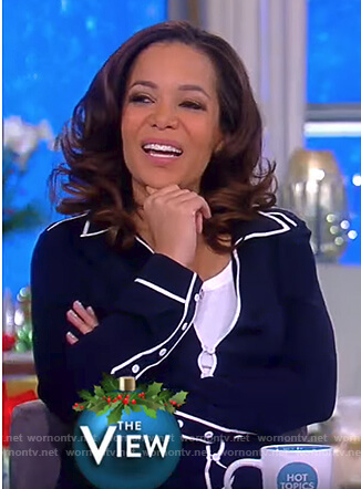 WornOnTV: Sunny’s blue v-neck dress on The View | Sunny Hostin ...