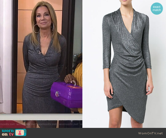 Plunge Asymmetric Dress by Nicole Miller worn by Kathie Lee Gifford on Today