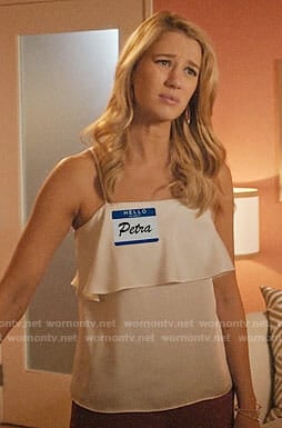 L'Agence Jane Cami worn by Petra Solano (Yael Grobglas) in Jane the Virgin  (S05E06)