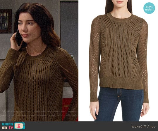 Rag & Bone Pamela Sweater worn by Steffy Forrester (Jacqueline MacInnes Wood) on The Bold and the Beautiful