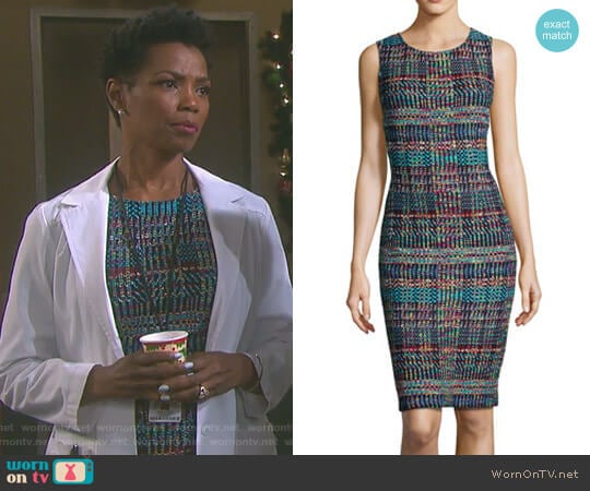 'Dara' Dress by St. John worn by Valerie Grant (Vanessa Williams) on Days of our Lives