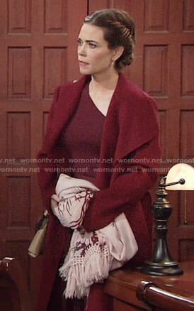 Victoria’s floral scarf on The Young and the Restless