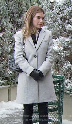 Victoria's grey coat on The Young and the Restless