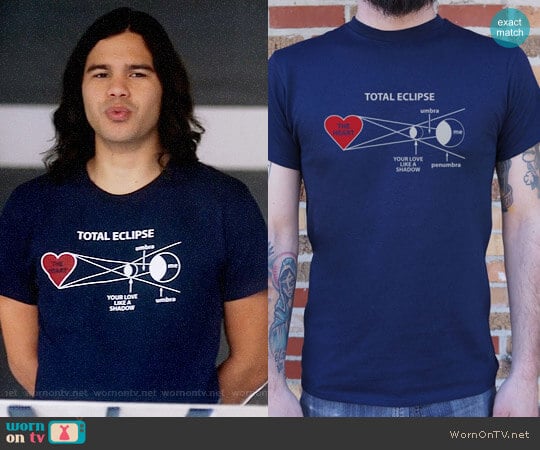 6 Dollar Shirts Total Eclipse T-shirt worn by Cisco Ramon (Carlos Valdes) on The Flash