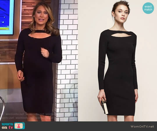 'Audrey' Cut-Away Dress by Reiss worn by Ginger Zee on Good Morning America