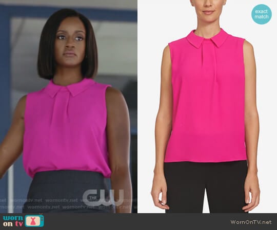 Collared Top by CeCe worn by Kara Fowdy (Skye Marshall) on Black Lightning