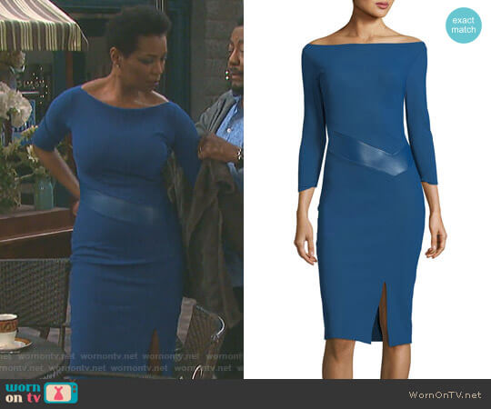 'Alkestis' Dress by Chiara Boni La Petite Robe worn by Valerie Grant (Vanessa Williams) on Days of our Lives