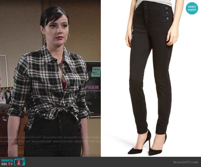 J Brand Natasha Jeans worn by Tessa Porter (Cait Fairbanks) on The Young & the Restless