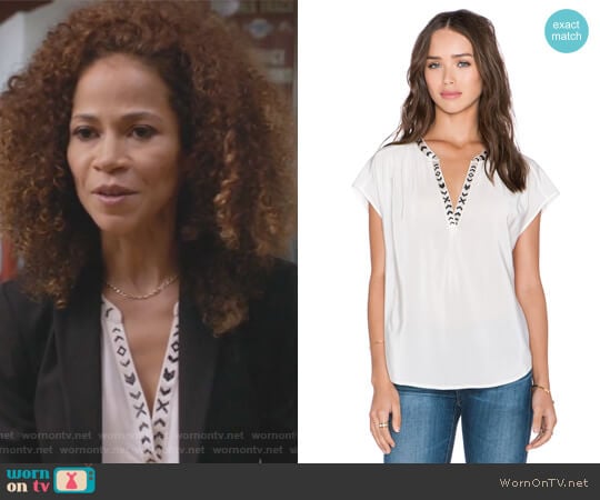 Bosi Top by Joie worn by Lena Adams Foster (Sherri Saum) on The Fosters