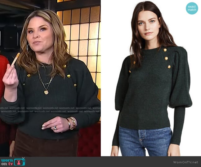 Veronica Beard  Jude Sweater worn by Jenna Bush Hager on Today