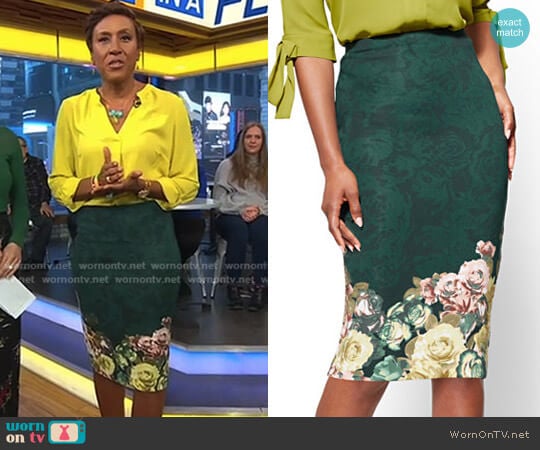 Pull on Pencil Skirt - 7th Avenue by New York & Company worn by Robin Roberts on Good Morning America