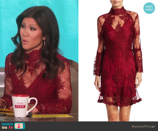 Octavia Laced Mini Dress by Nicholas worn by Julie Chen on The Talk