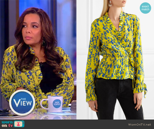 WornOnTV: Sunny’s yellow floral print top on The View | Sunny Hostin ...