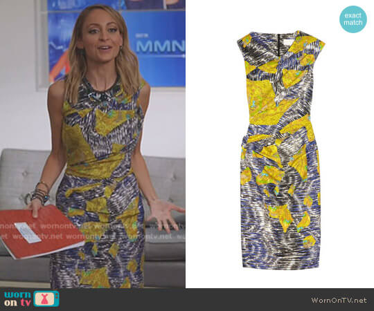 Mar Printed Stretch-Silk Dress by Peter Pilotto worn by Katherine Wendelson (Briga Heelan) on Great News