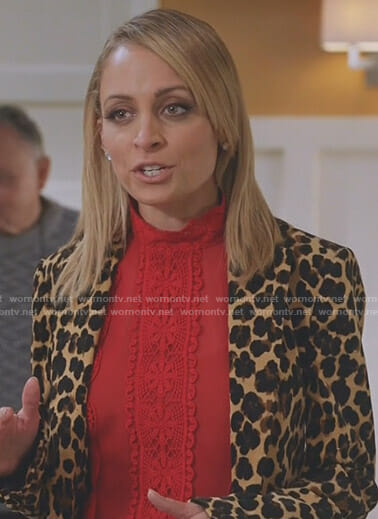 Portia's leopard suit on Great News