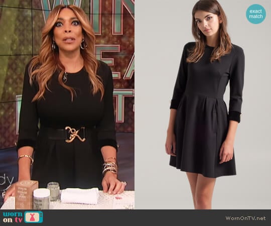 Embellished Double Knit LBD by Press worn by Wendy Williams on The Wendy Williams Show