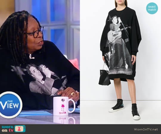 Elvis grunge dress by R13 worn by Whoopi Goldberg on The View