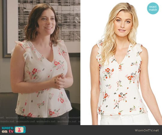 Marguerite Top by Rebecca Taylor worn by Rebecca Bunch (Rachel Bloom) on Crazy Ex-Girlfriend