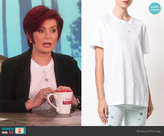 Star Print T-Shirt by Stella McCartney worn by Sharon Osbourne on The Talk