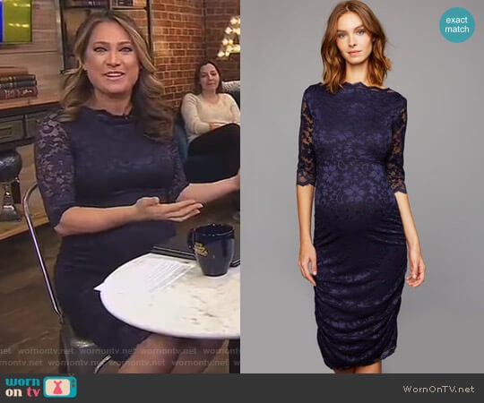 Lace Maternity Dress by Soon Maternity  worn by Ginger Zee on Good Morning America