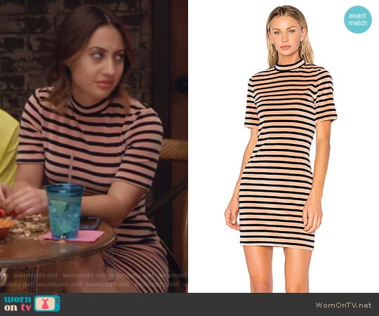 Mock Neck Dress by T by Alexander Wang worn by Ana Torres (Francia Raisa) on Grown-ish