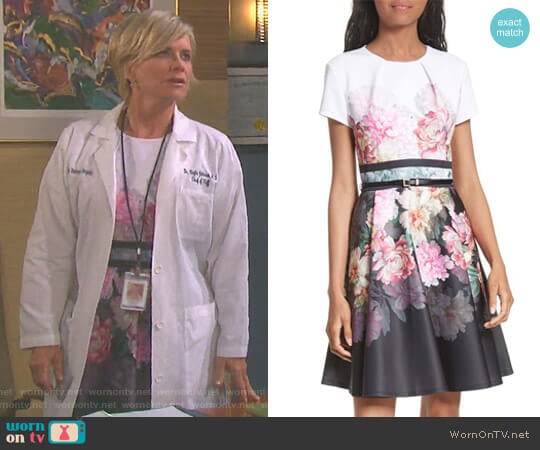 'Valerey' Dress by Ted Baker worn by Kayla Brady (Mary Beth Evans) on Days of our Lives