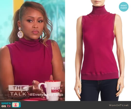 Bias Silk Top by Theory worn by Eve on The Talk