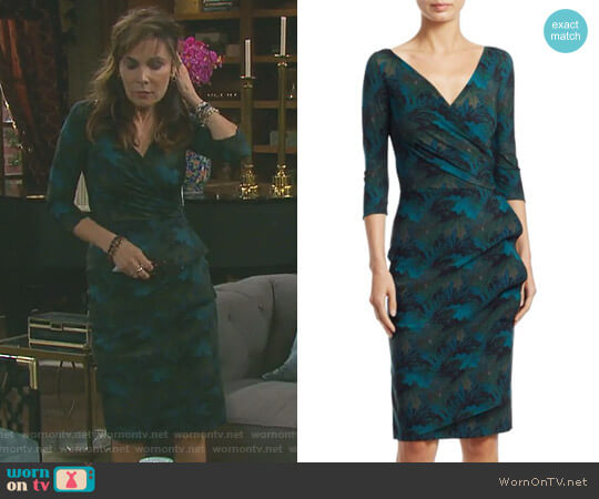 WornOnTV: Kate’s green printed wrap dress on Days of our Lives | Lauren ...