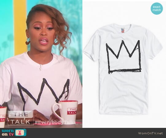 Basquiat Crown Tee by Urban Outfitters worn by Eve on The Talk