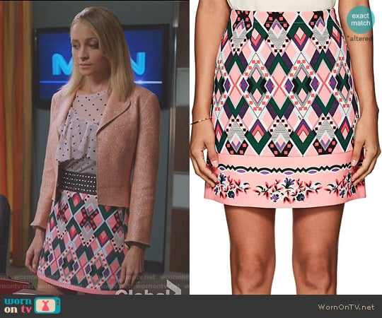 'Sharja' Crepe Miniskirt by Vivetta worn by Portia Scott-Griffith (Nicole Richie) on Great News