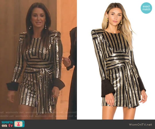 Take That To The Bank Mini Dress by Zhivago worn by Kyle Richards on The Real Housewives of Beverly Hills