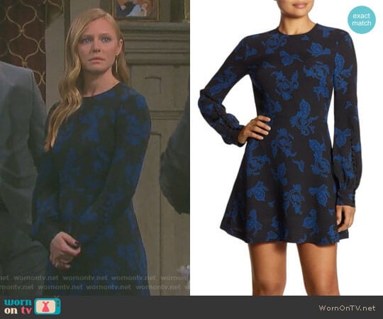 'Lauren' Printed Dress by ALC worn by Abigail Deveraux (Kate Mansi) on Days of our Lives