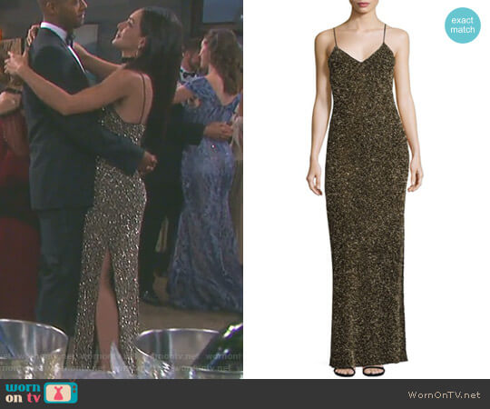 'Stila' Gown by Alice + Olivia worn by Gabi Hernandez (Camila Banus) on Days of our Lives