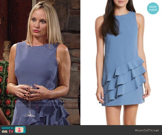 Alice + Olivia Clive Dress worn by Sharon Newman (Sharon Case) on The Young and the Restless