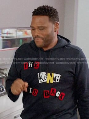 Andre's The King is Back hoodie on Black-ish