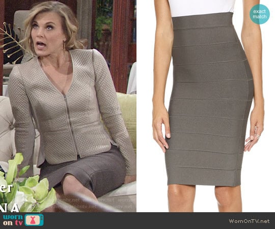 Bcbgmaxazria Leger Skirt worn by Phyllis Newman (Gina Tognoni) on The Young and the Restless