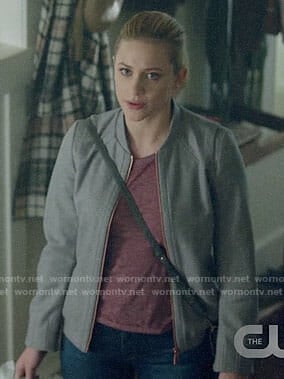 Betty’s grey bomber jacket on Riverdale