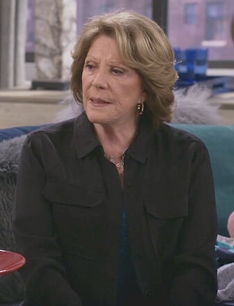 Judy's black utility shirt on 9JKL