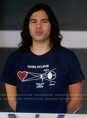 Cisco’s Total Eclipse t-shirt on The Flash