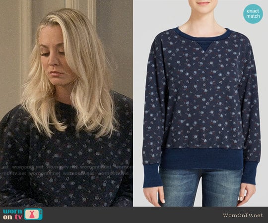 Current Elliott Stadium Floral Print Sweatshirt  worn by Penny Hofstadter (Kaley Cuoco) on The Big Bang Theory