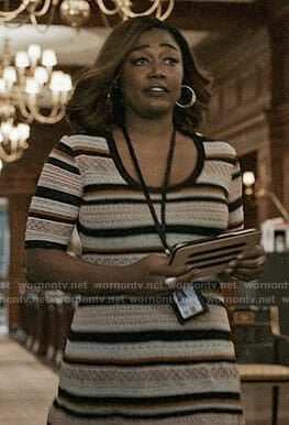 Daisy’s striped dress on Madam Secretary