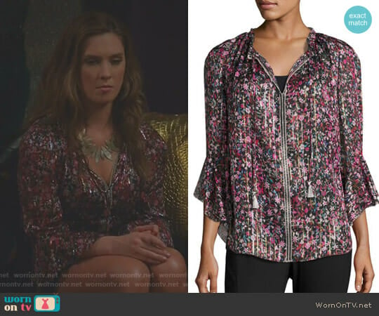 'Venisia' Blouse by Elie Tahari worn by Katherine Wendelson (Briga Heelan) on Great News