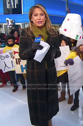 Ginger’s plaid coat on Good Morning America