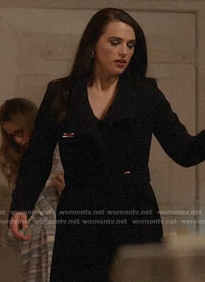 Lena's black coat on Supergirl