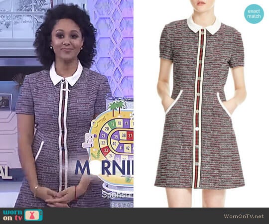 'Renatelle' Dress by Maje worn by Tamera Mowry on The Real