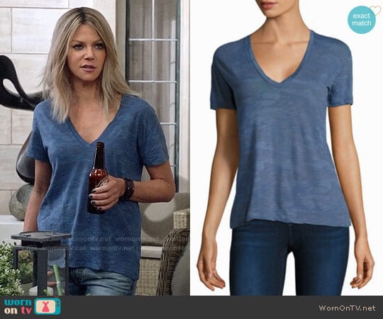 Monrow Oversized Camouflage Top worn by Mackenzie Murphy (Kaitlin Olson) on The Mick