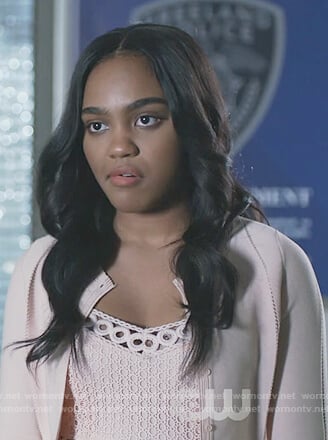 China Anne Mcclain Nude Porn - WornOnTV: Jennifer's pink eyelet dress on Black Lightning | China Anne  McClain | Clothes and Wardrobe from TV