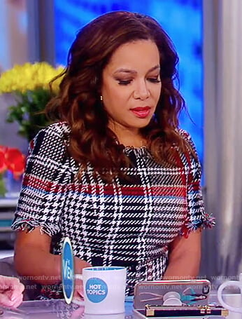 WornOnTV: Sunny’s plaid tweed dress on The View | Sunny Hostin ...