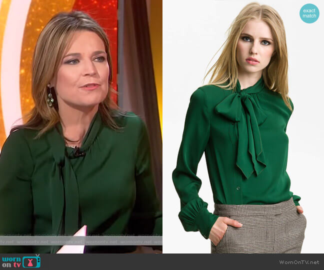 'Maryna' Side Placket Blouse by Rachel Zoe worn by Savannah Guthrie on Today